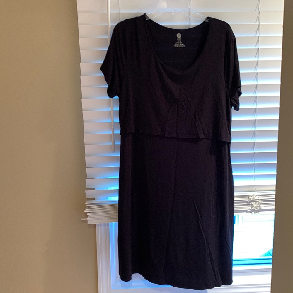 Nursing / maternity shirt dress
